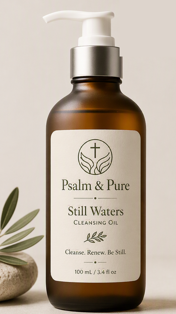 Still Waters Cleansing Oil — frosted amber glass bottle